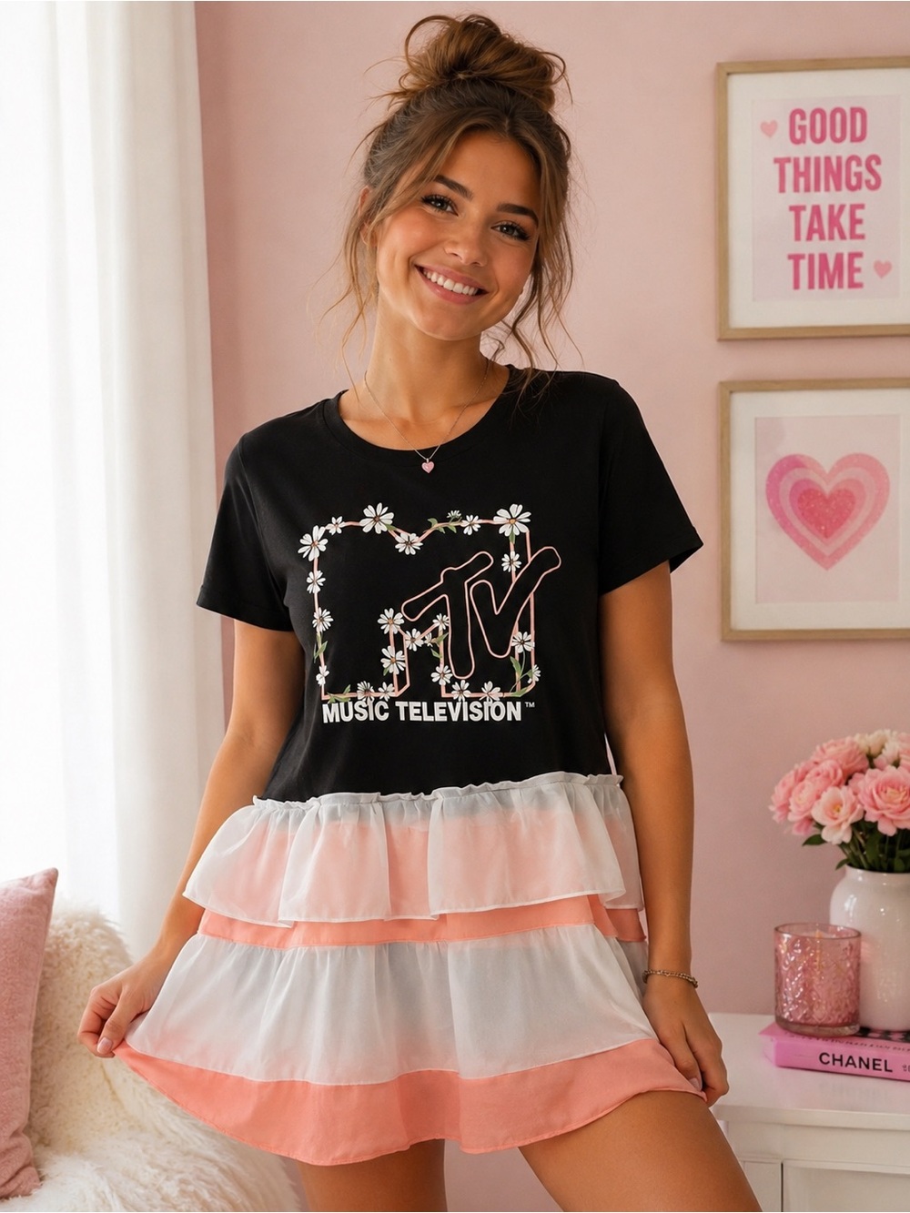 MTV Upcycled tee dress